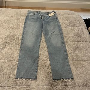 AGOLDE NWT Asymmetrical High Waisted Jeans Size 28